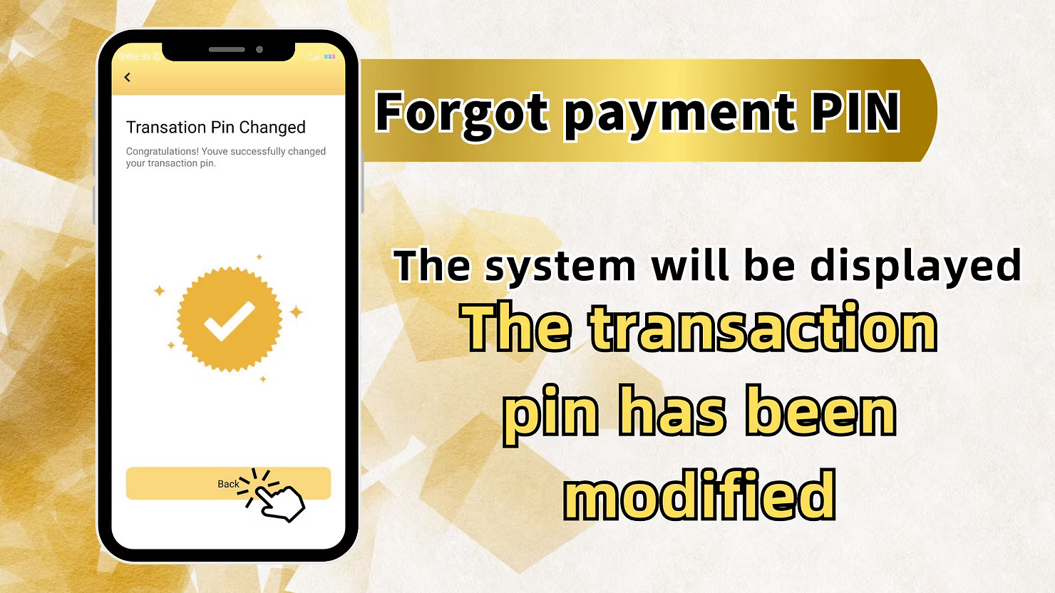 Change Payment PIN at LUCKYTOWN